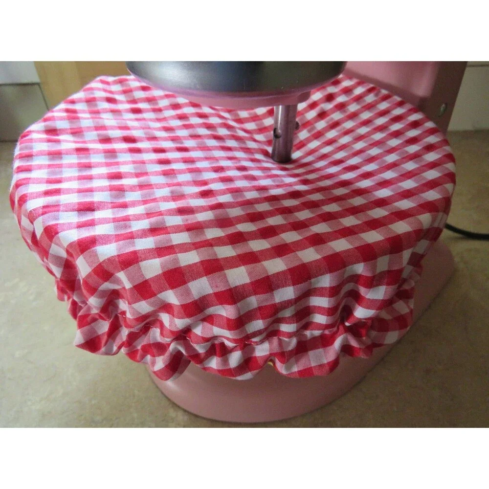 Kitchenaid Bowl Cover, Chickens and Reversible Red Gingham